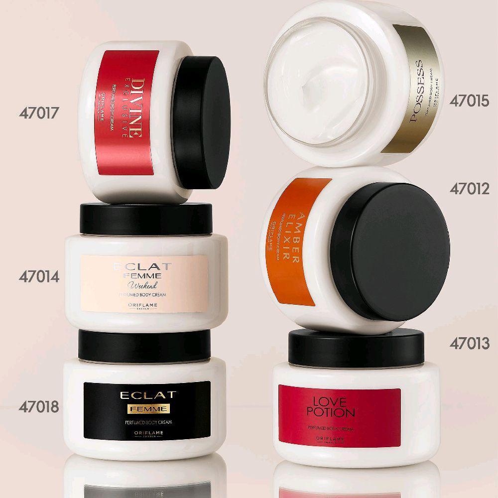 Love Potion Perfumed Body Cream Kemasan Baru / Amber Elixir new / possess / eclat femme weekend orif