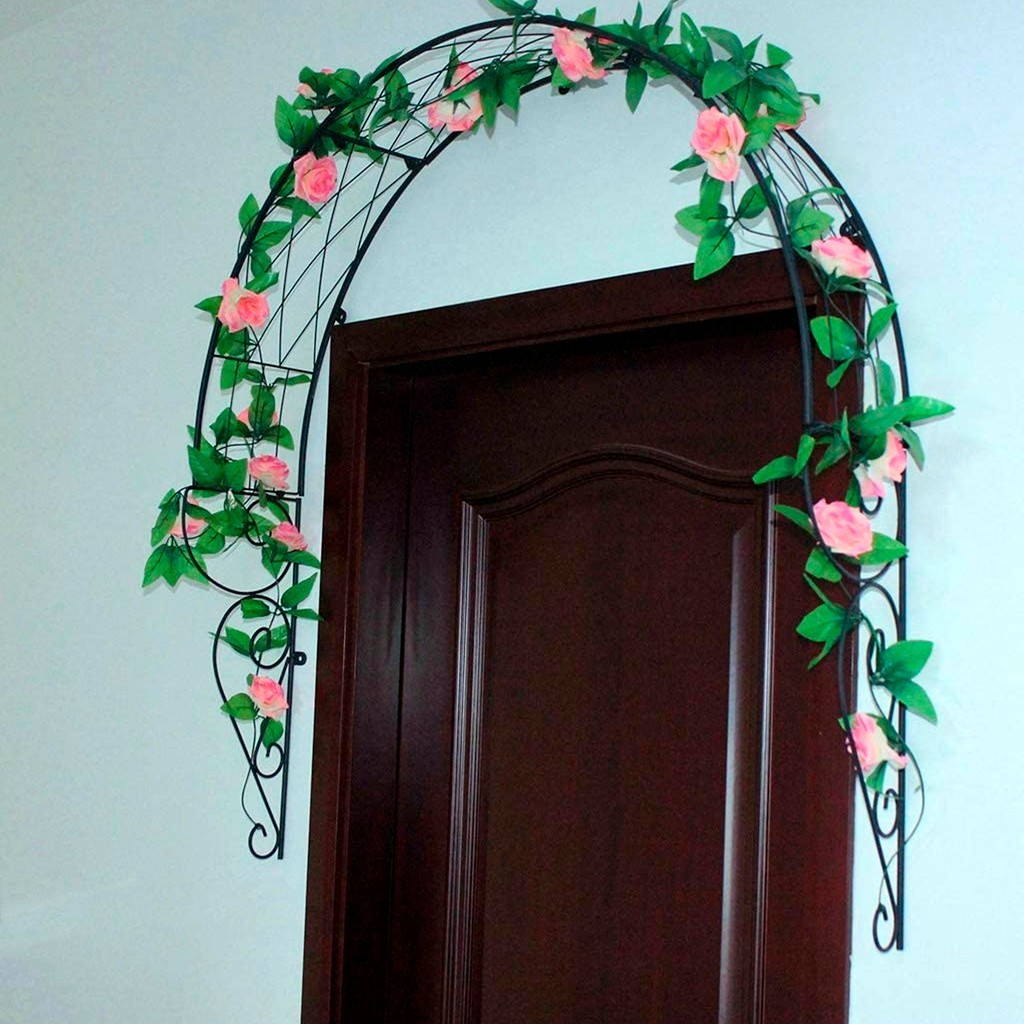 Rambatan Tanaman - Archellis Tralis Besi Lengkung Rambatan Tanaman Bunga Gerbang Dekorasi Pergola In