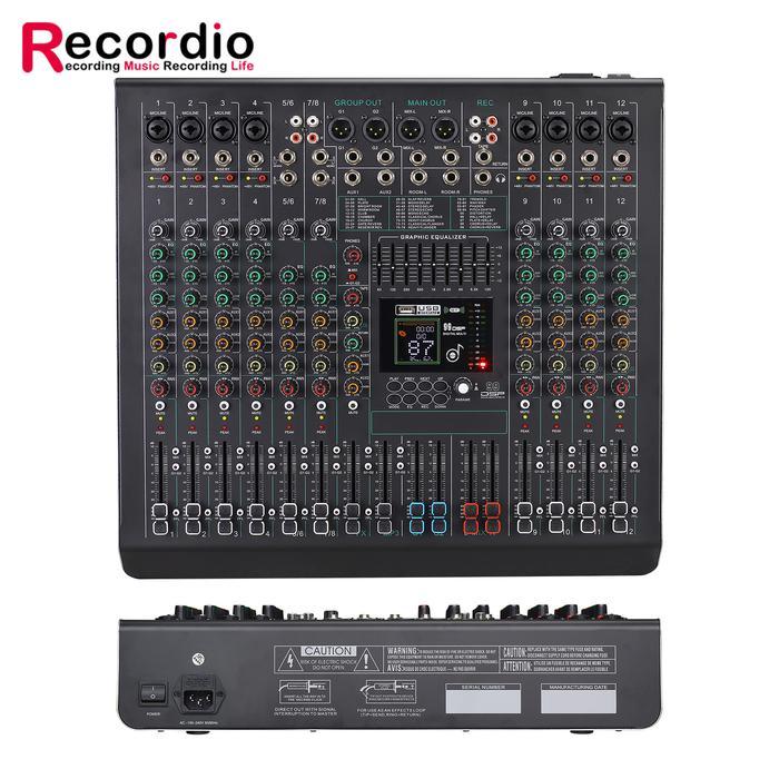 Gax-Fc12 Digital Audio Mixer 12 Channels Professional Audio Mixer