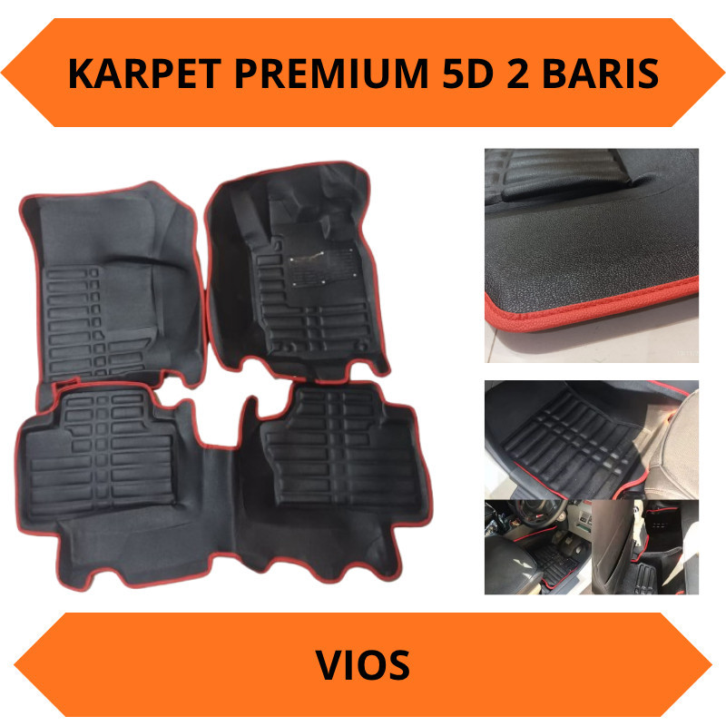 Karpet Premium 5D 2 Baris Murah Mobil Vios