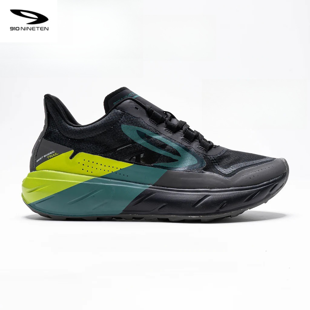 910 GEIST EKIDEN TRAIL HITAM - Sepatu Trail / Geist Ekiden Trail HITAM/HIJAU-TUA/HJ-LIME / Trail 910