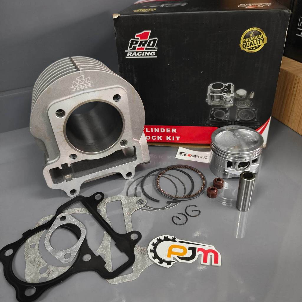 BLOK SEHER BEAT SCOOPY KARBU 54.5 SET BORE UP 130CC PRO1