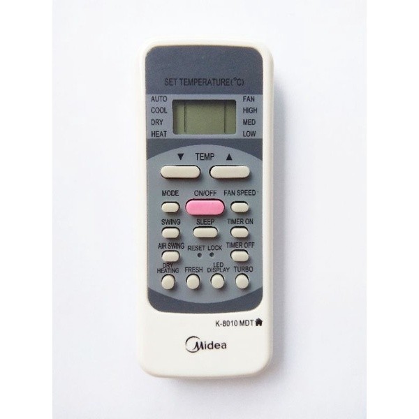 REMOT / REMOTE AC MIDEA DAST DENPOO R51M/E GRADE ORIGINAL