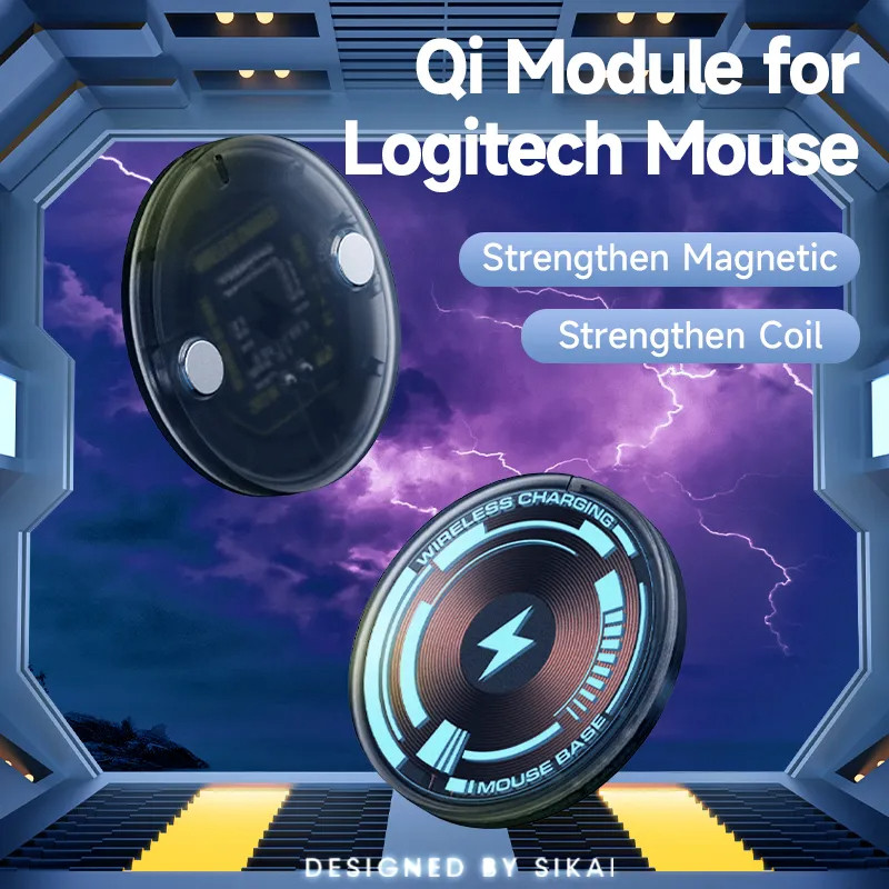 Qi Mouse Module For Logite G Pro X Superlight 2 DEX Pro2 Lightspeed G703 G502 X Plus Hero G903 Gamin