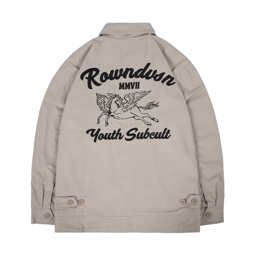 Rown Division Deck Jacket || Catalonia Cream Jaket Kanvas