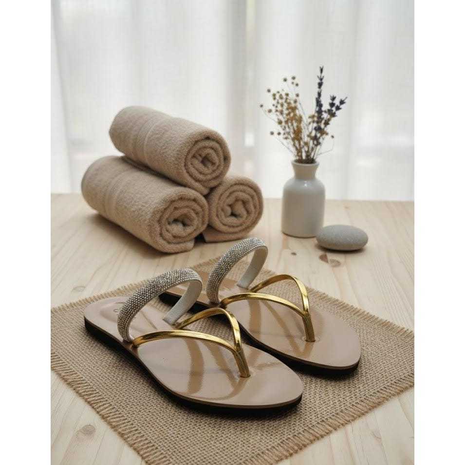 Sandal Jepit Wanita Karet Teplek Sendal Japit Wanita Trendy Bahan Halus