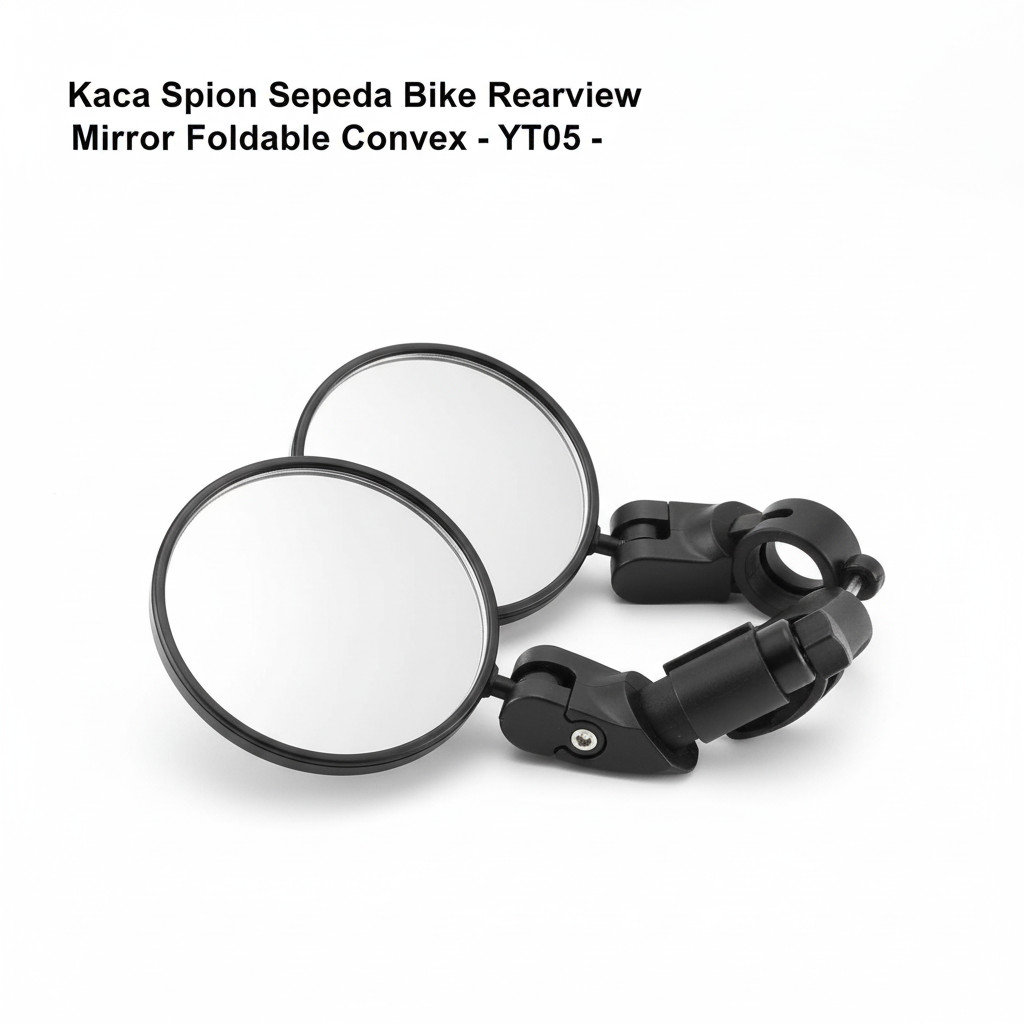 Kaca Spion Sepeda Bike Rearview Mirror Foldable Convex 1 Pair - YT05
