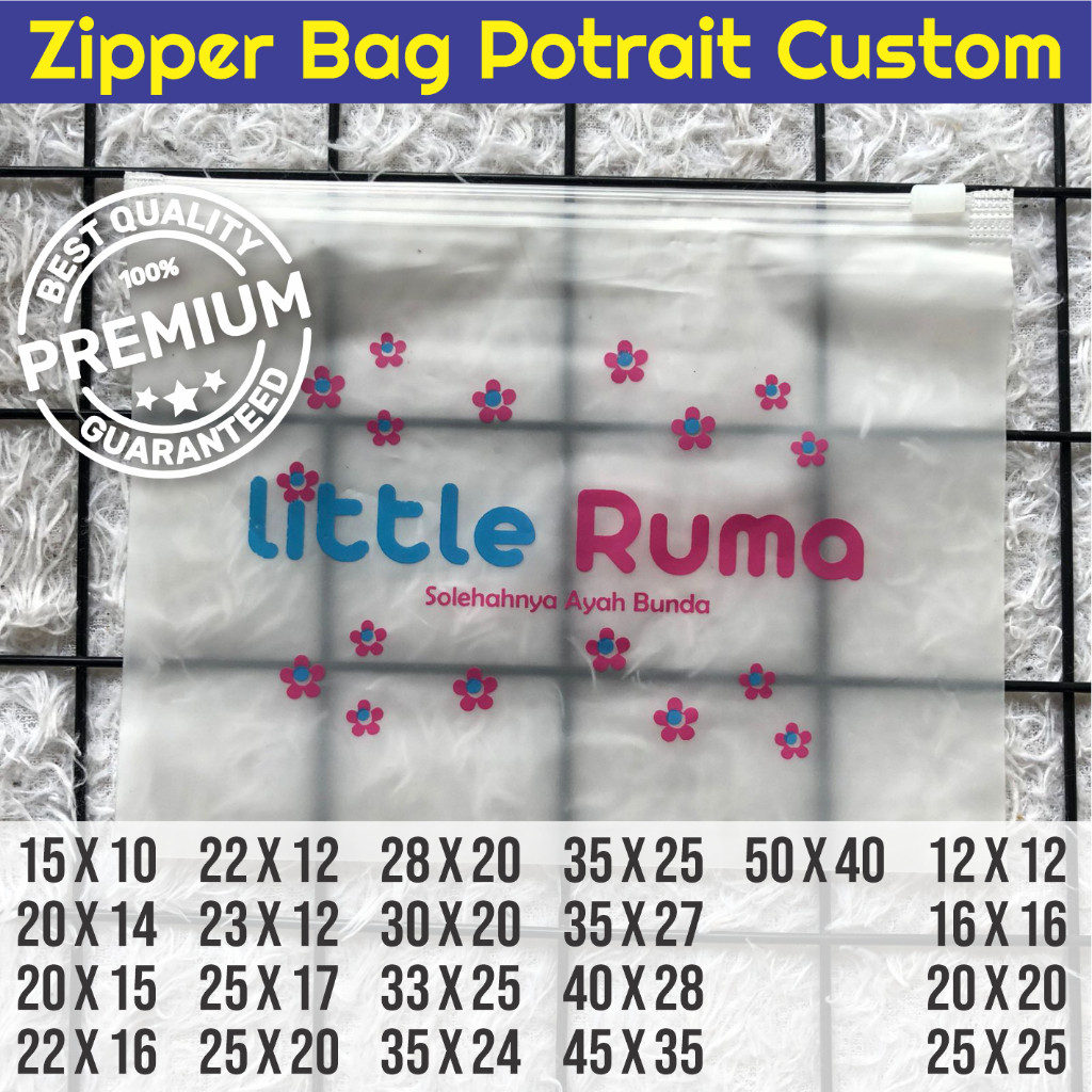 Plastik Zipper Ziplock Custom / Ziplock Custom Sablon Landscape Free Desain