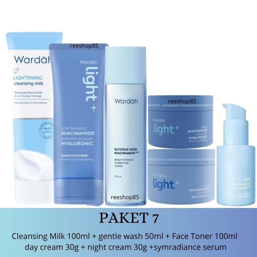 Wardah Lightening Paket Lengkap | Wardah Paket Lightening | Wardah Paket Skincare Lightening