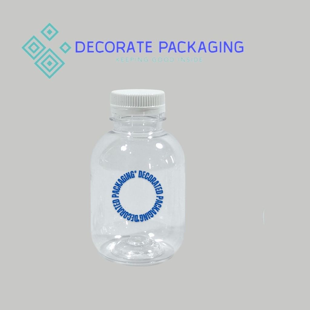 Botol 150 Ml Gendut Natural Tutup Short Neck 30 MM / Botol Plastik / Botol / Botol Minuman / Botol S