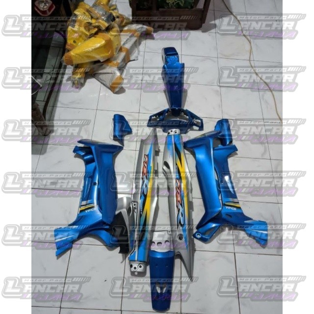 BODY SET FIZR LIMITED EDITION BIRU SILVER COVER BODY FIZR FULL SETHALUS FIZ R DUAL TONE BIRU SILVER
