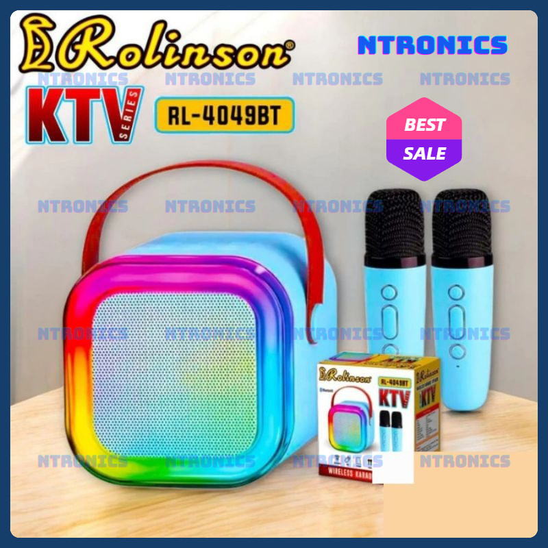 Speaker Karaoke Rolinson RL-4049BT KTV Rechargeable - Rolinson Wireless Karaoke Speaker RL-4049BT