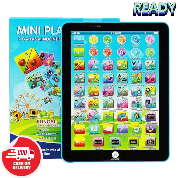 Caitlynmart Mainan Edukasi Anak PLAYPAD MINI 2 BAHASA Mainan Anak Edukasi Mini Playpad Anak Muslim 2