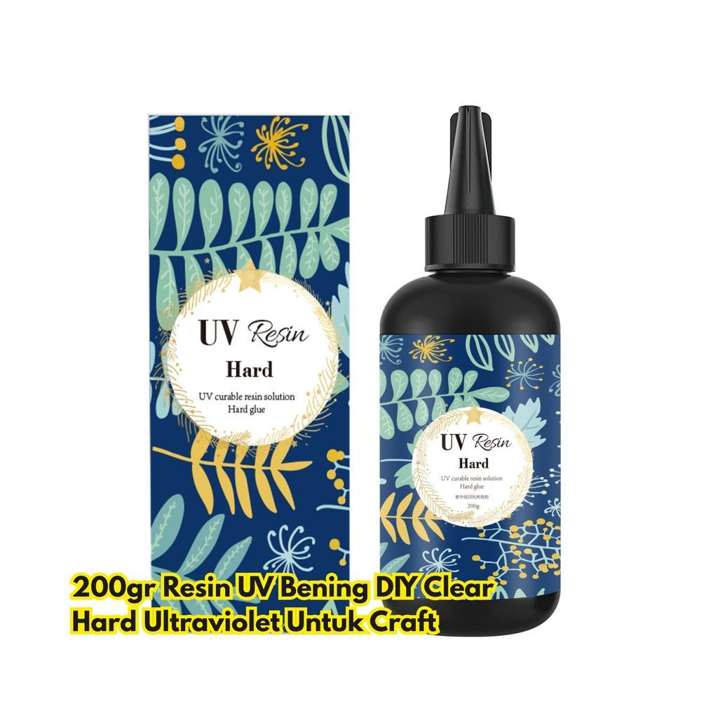 200gr Resin UV Clear Ultraviolet Untuk DIY Hard Bening Craft BR285