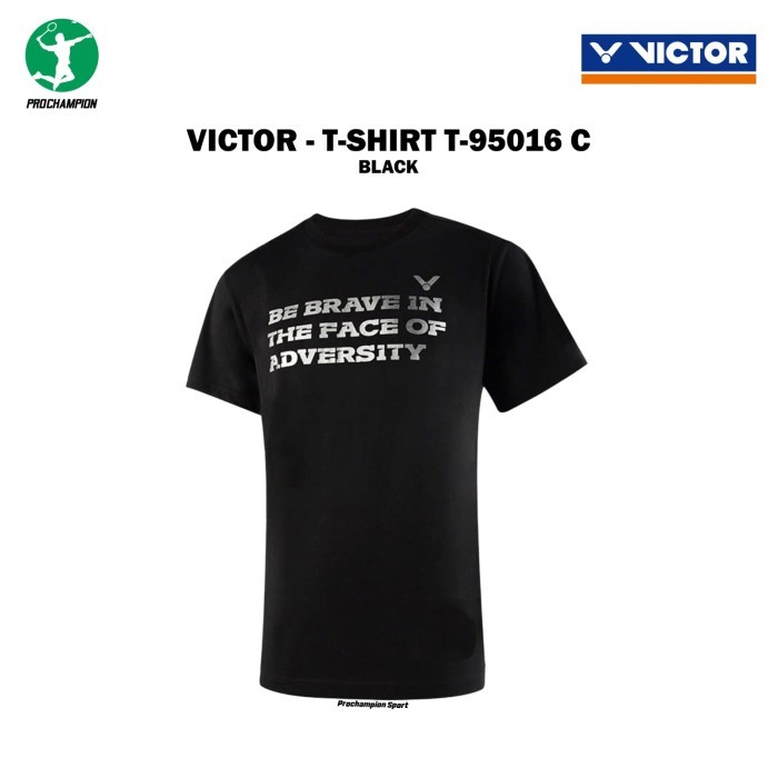 Kaos Jersey Badminton Victor Shirt T 95016 Black