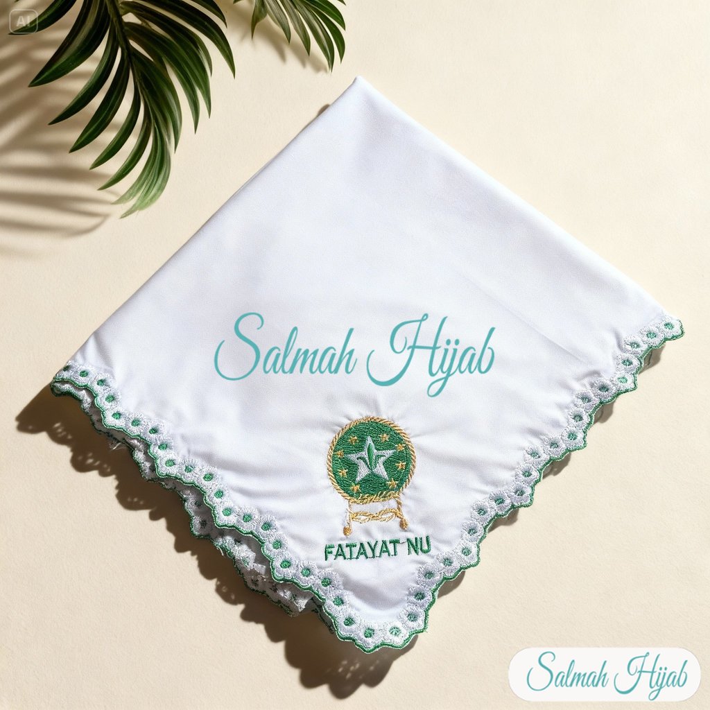 Hijab Fatayat Bordir Premium Terbaru - Hijab Fatayat Bordir Motif Bunga Premium Terbaru
