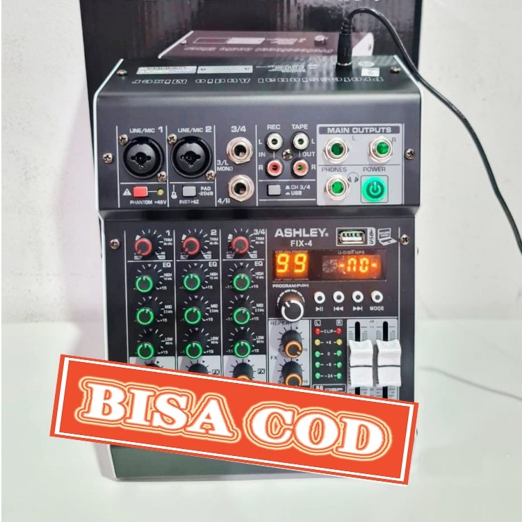 MIXER ASHLEY FIX 4 FIX4 ORIGINAL BISA SOUNDCARD