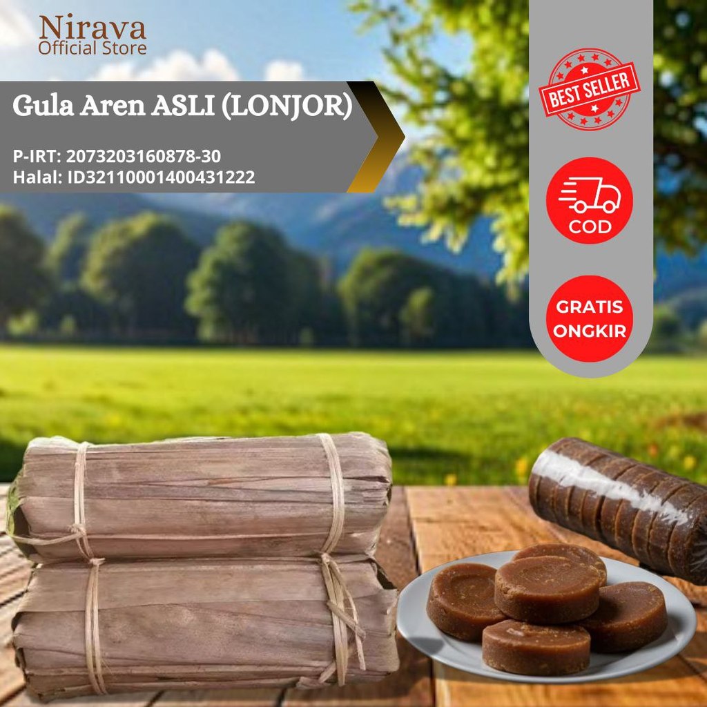 Gula Aren Asli - Gula Kawung - Gula aren Lonjor - Gula Bungkus Daun
