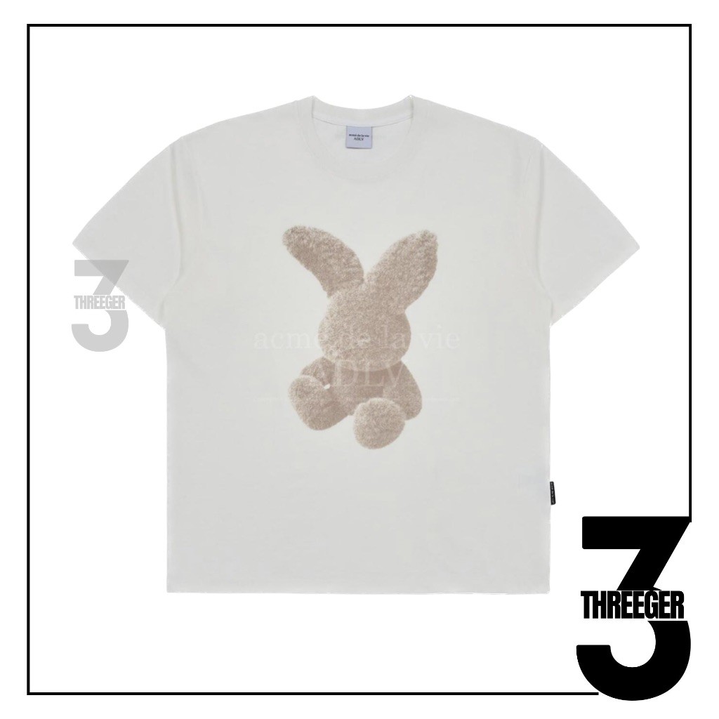 (COD) ADLV Fuzzy Rabbit Tee White Original
