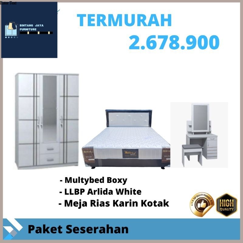 Paket Lamaran/ Paket Seserahan satu set Kamar kasur lemari meja rias termurah