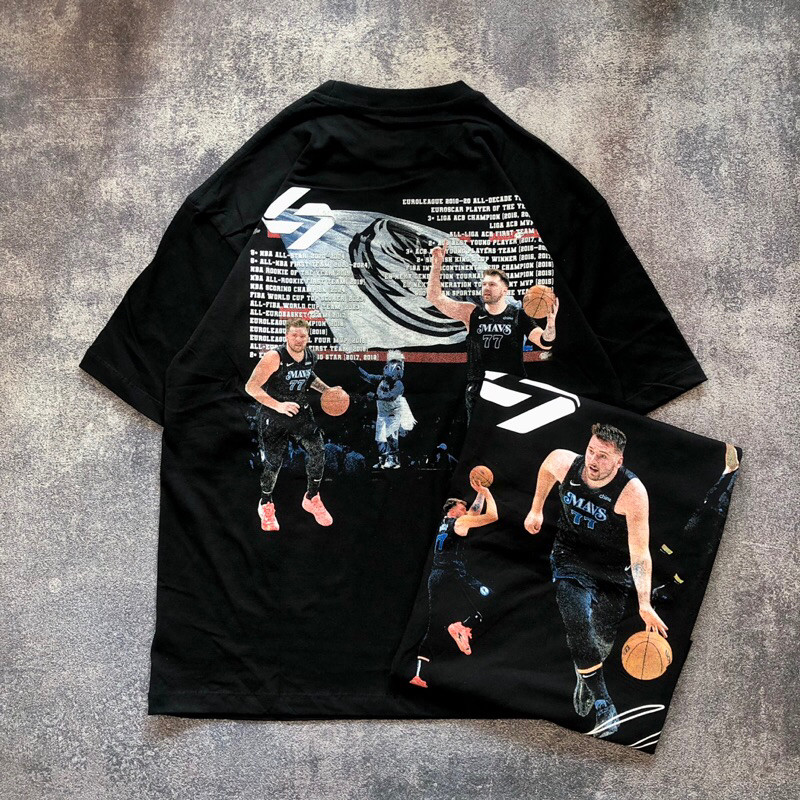 (LVR) Baju Kaos Oversize NBA LUCA DONCIC - T Shirt Vintage Oversize NBA Luca Doncic - Baju Kaos Pria