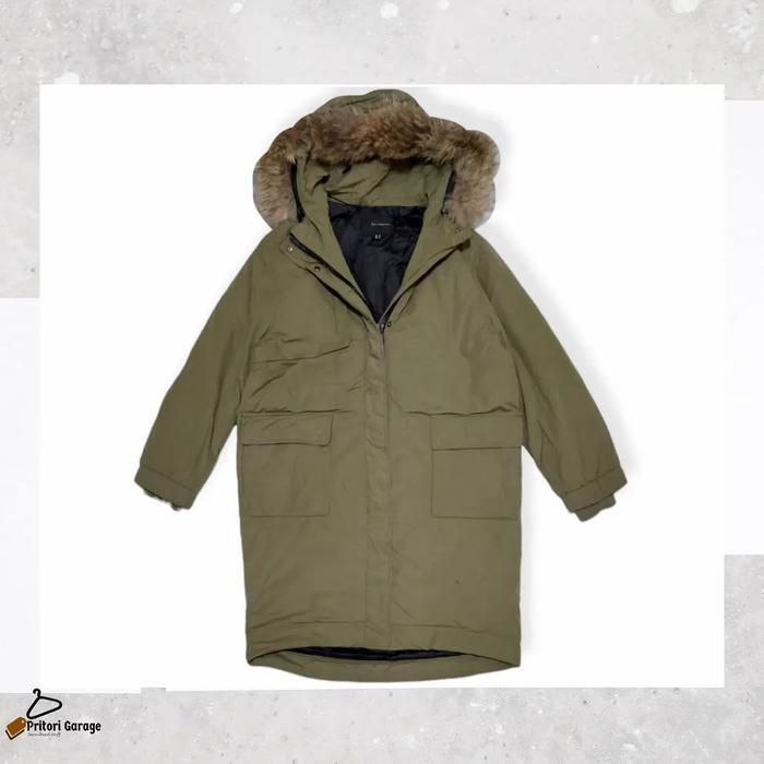 M65 Parka Canvas Sherpa Hoodie Jacket Kai Aakmann Army Green Vintage