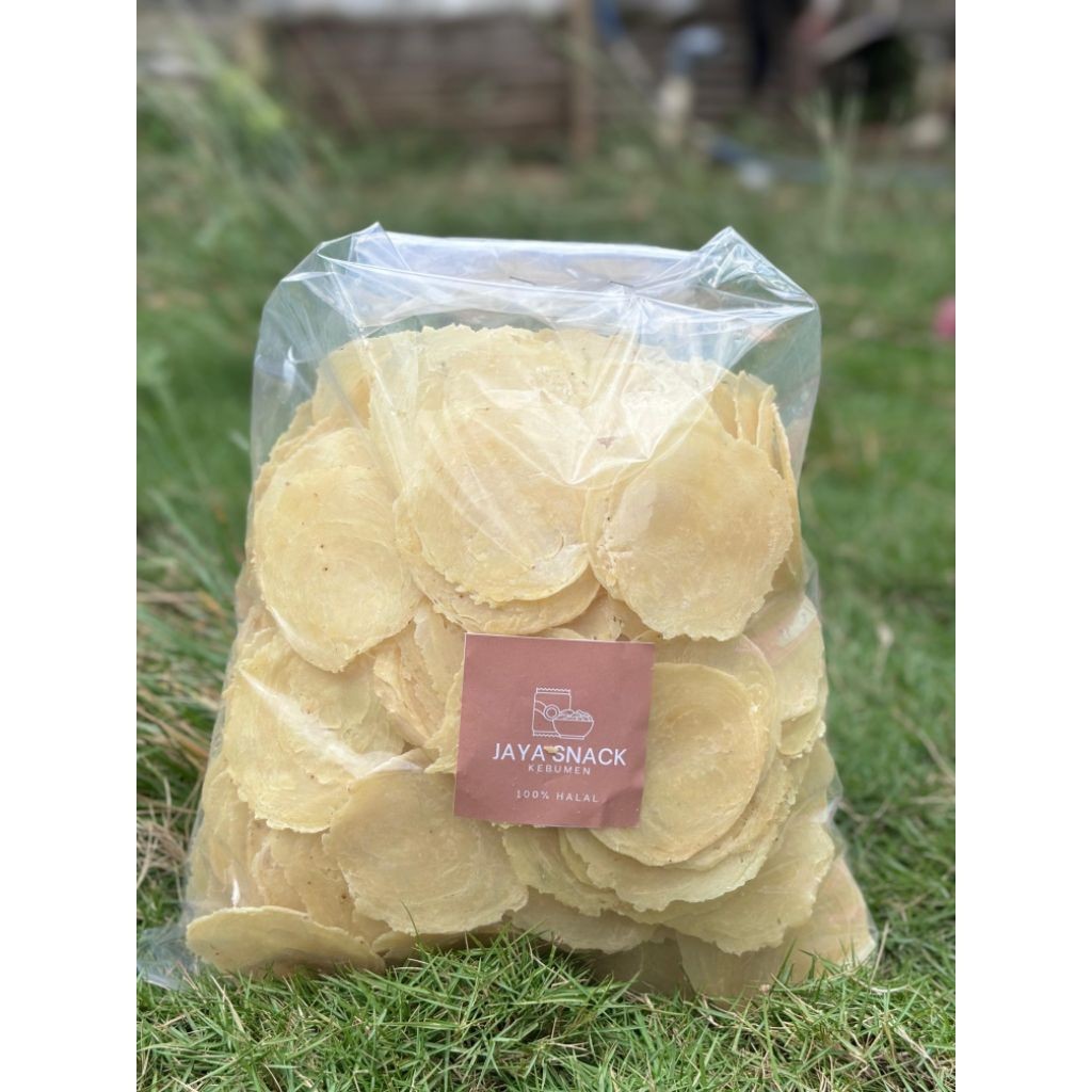 [ Promo ][1 Kg] Emping BESAR TIPIS/Emping melinjo per 4-5 biji melinjo/Emping MELINJO mentah tipis/E