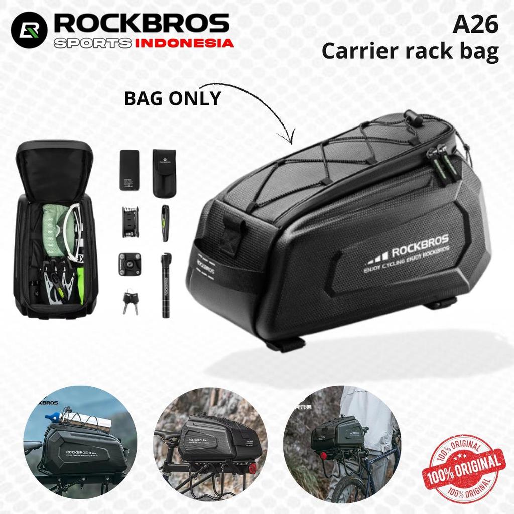 ROCKBROS A26 Tas Jok Belakang Olahraga Sepeda Motor Kapasitas Besar 9L Reflektif Tahan Air dengan Pe