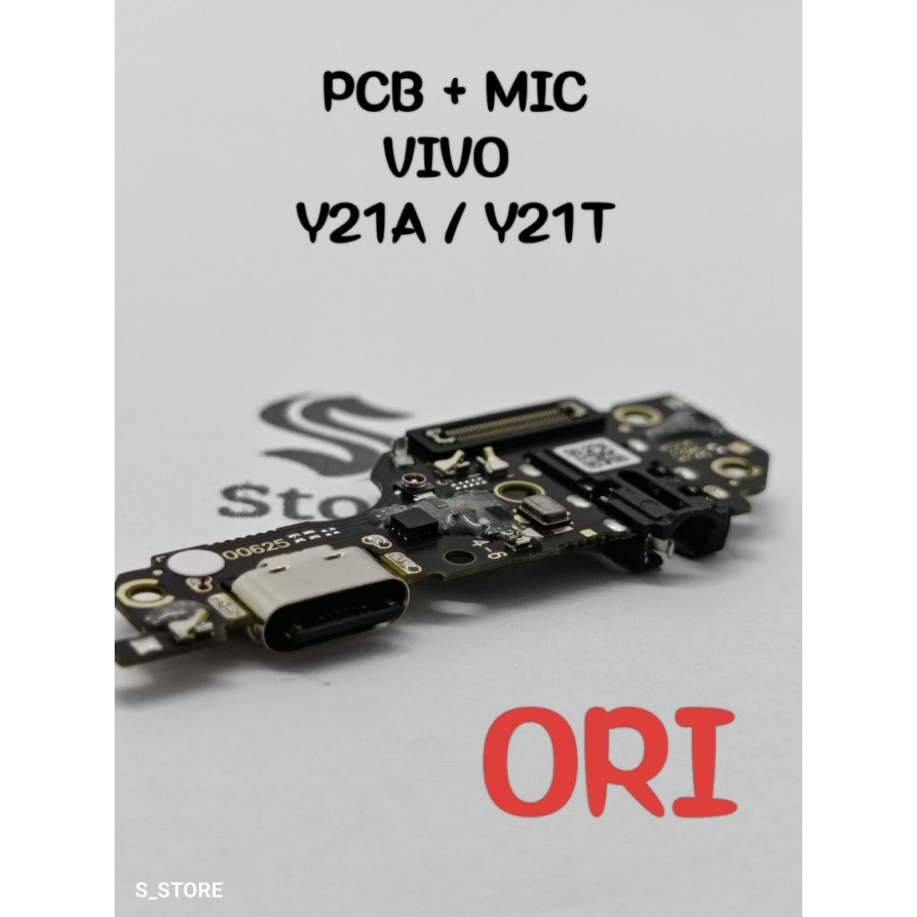 CONNECTOR CHARGER VIVO Y21A / Y21T ORI + IC PAPAN KONEKTOR CAS PCB BOARD VIVO Y21A / Y21T ORI + IC