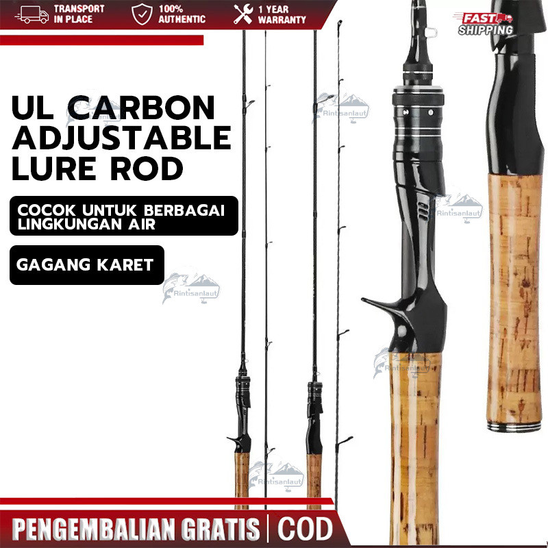 Joran UL carbon 165M/1.8M/1.98M lentur 3-6Lbs carbon padat/Joran ultralight UL Ajiro sakura 3-6lb fi