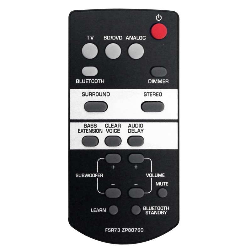 FSR73 ZP80760 Replace Remote For Yamaha Sound Bar ATS-1050 ATS-1050-R YAS-105 ATS-1050BL SRT-700 ATS