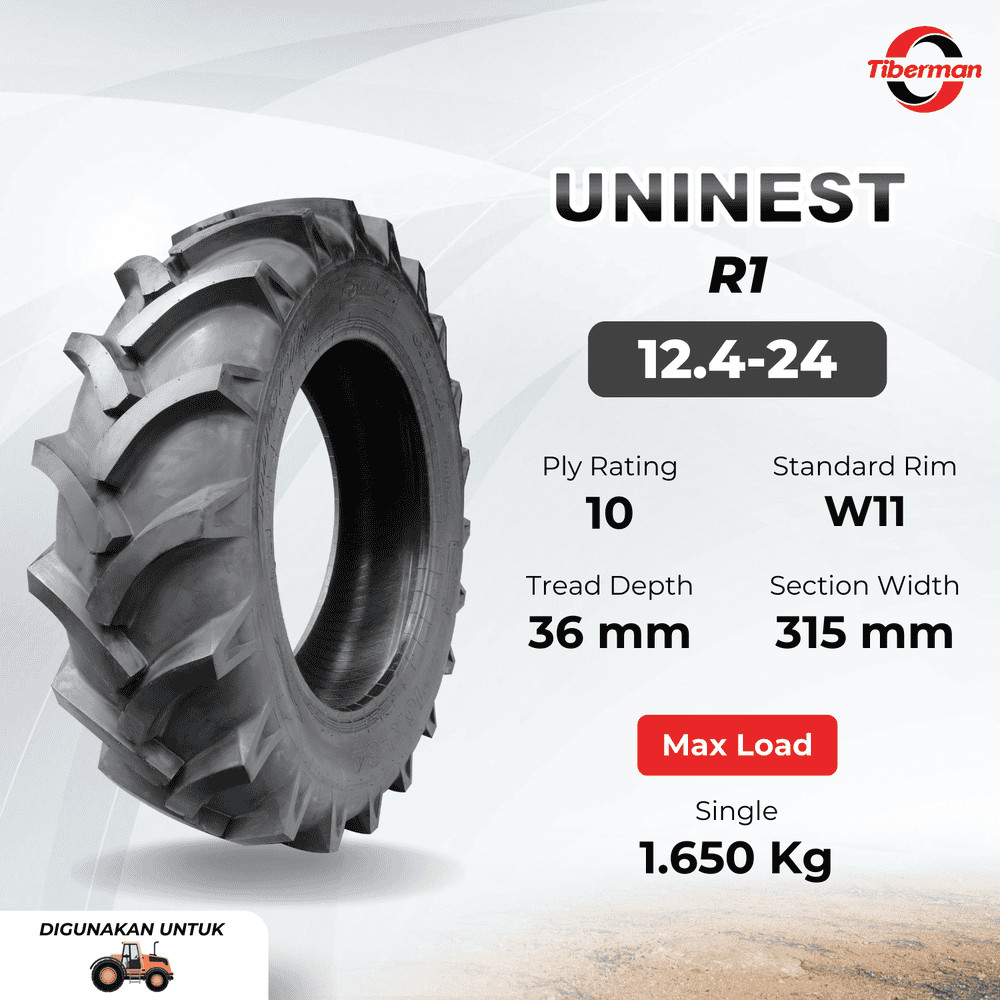 Ban Traktor Uninest 12.4-24 10PR R1