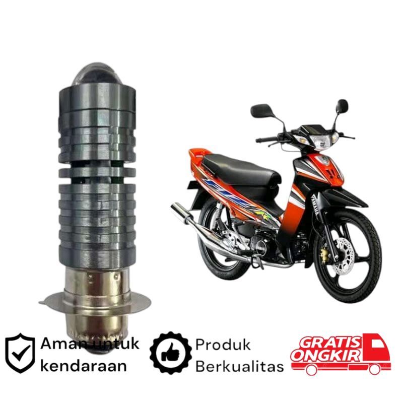 1pcs Lampu depan LED H6 Laser motor Yamaha F1z F1ZR Koko