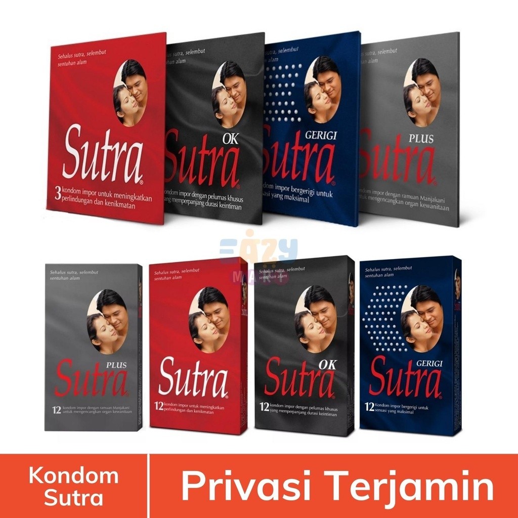 ( COD ) TERMURAH Kondom Sutra Merah / OK Hitam / Gerigi / Plus TERBARU