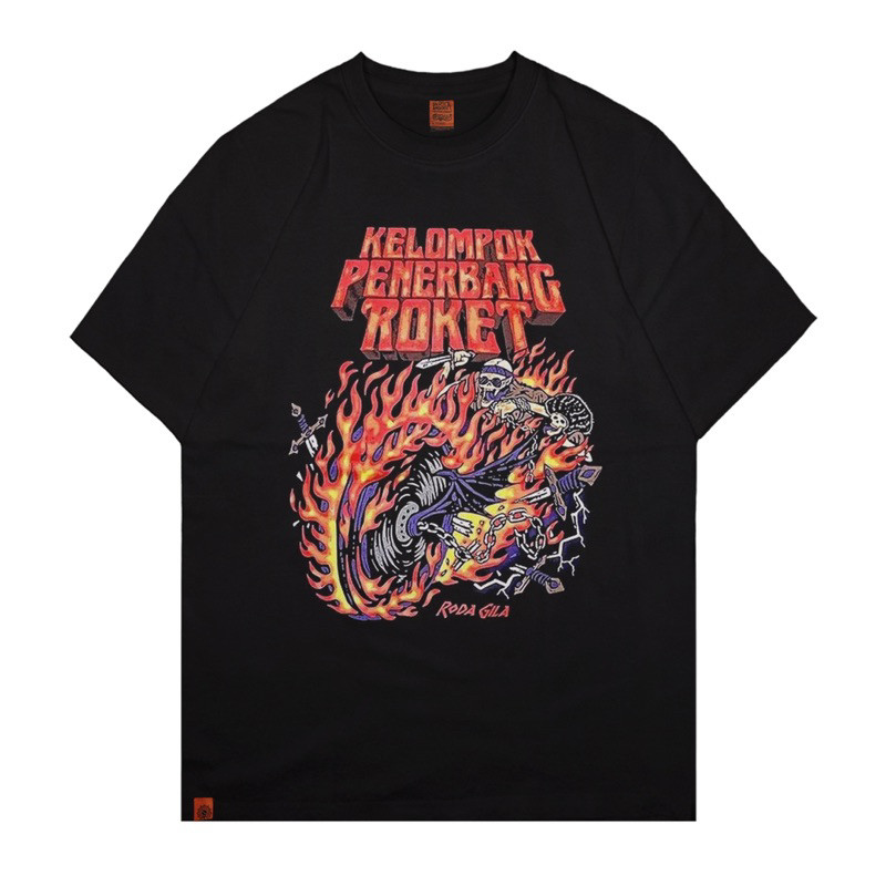 Xtrememerch Kelompok Penerbang Roket "Roda Gila" Unisex Tee