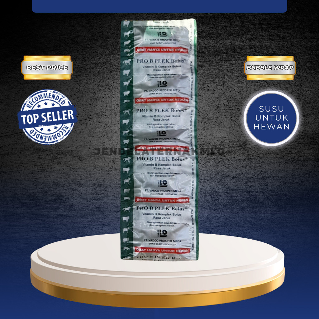 PRO B PLEX 5 BOLUS (1 BLISTER) - Vitamin B Komplek Untuk Hewan