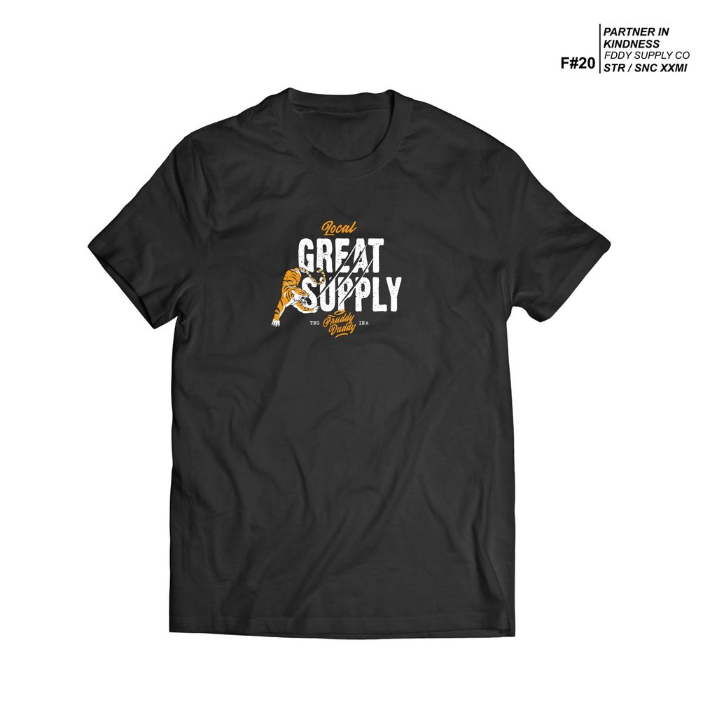 (COD) Kaos Hitam - Fruddy Duddy - Tiger