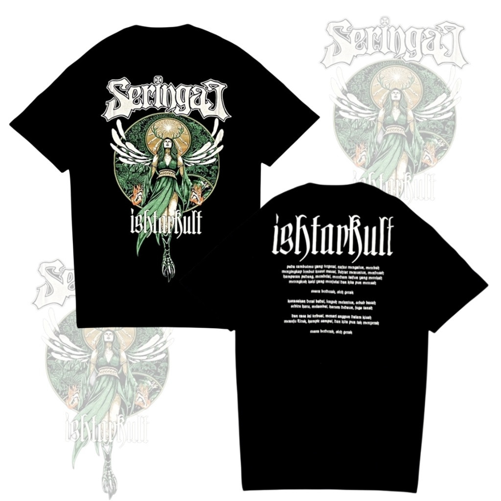 COD  Seringai - Ishtarkult Tshirt - Black | Original Merchandise Kekasih