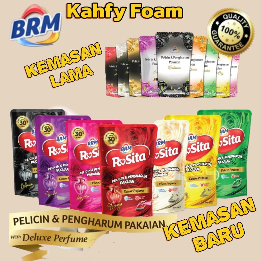 Mawar Super Laundry BRM REFILL  800 ml PELICIN & PENGHARUM PAKAIAN BRM