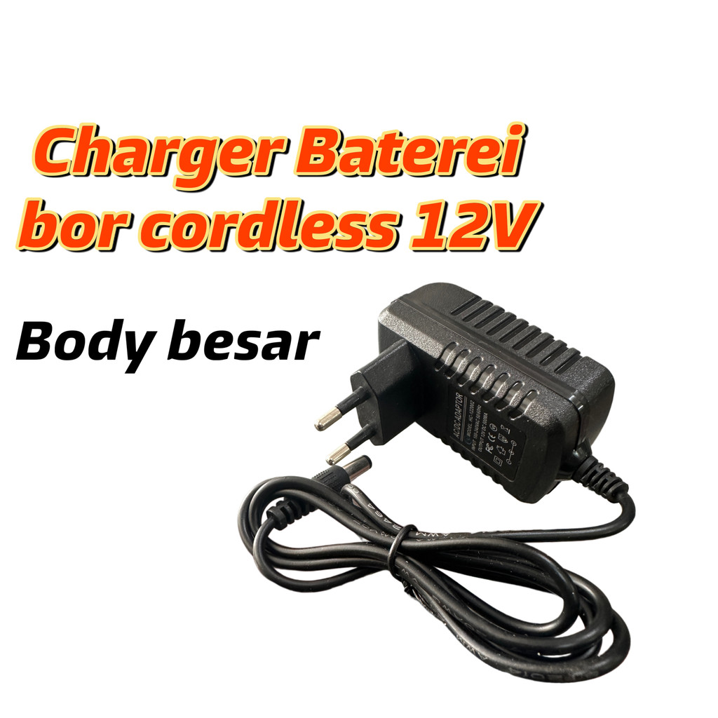 charger baterei cordless 12V charger bor baterei 12 volt charger lithium