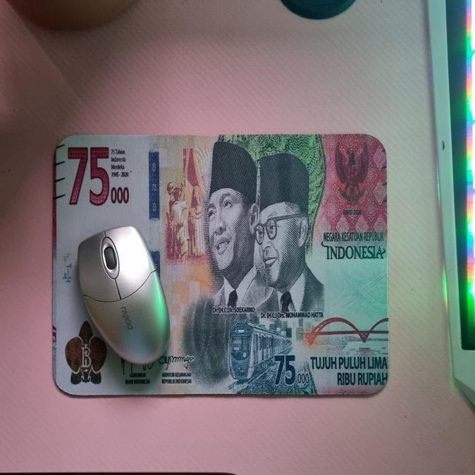 TERBAIK BERKUALITAS MOUSEPAD UANG 100 DOLLAR/100 RB/75 RB/50 RB/20 RB 27.5x20 CM TERPERCAYA - 50K Ba