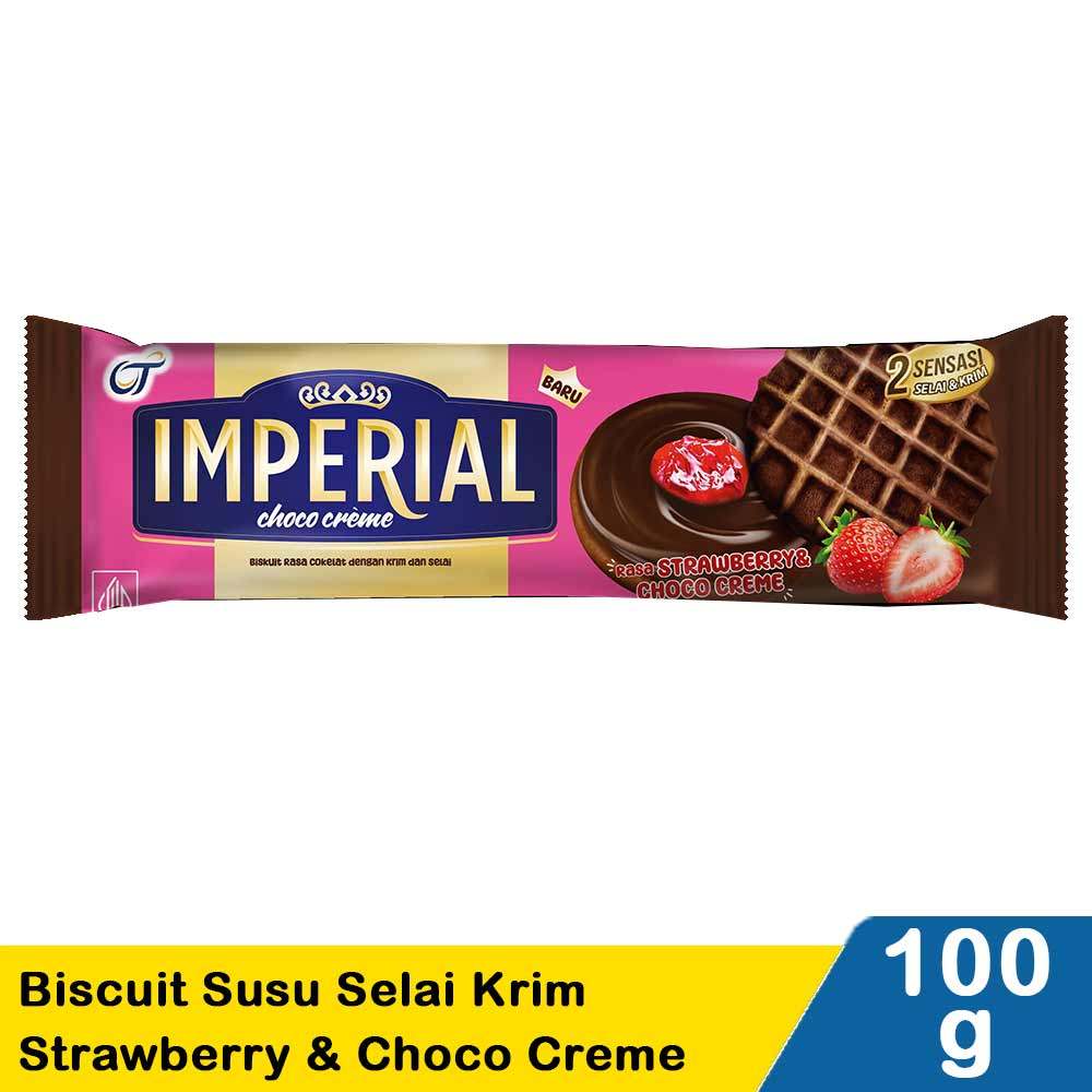 IMPERIAL BISCUIT SUSU SELAI DAN KRIM STRAWBERRY&CHOC 100g