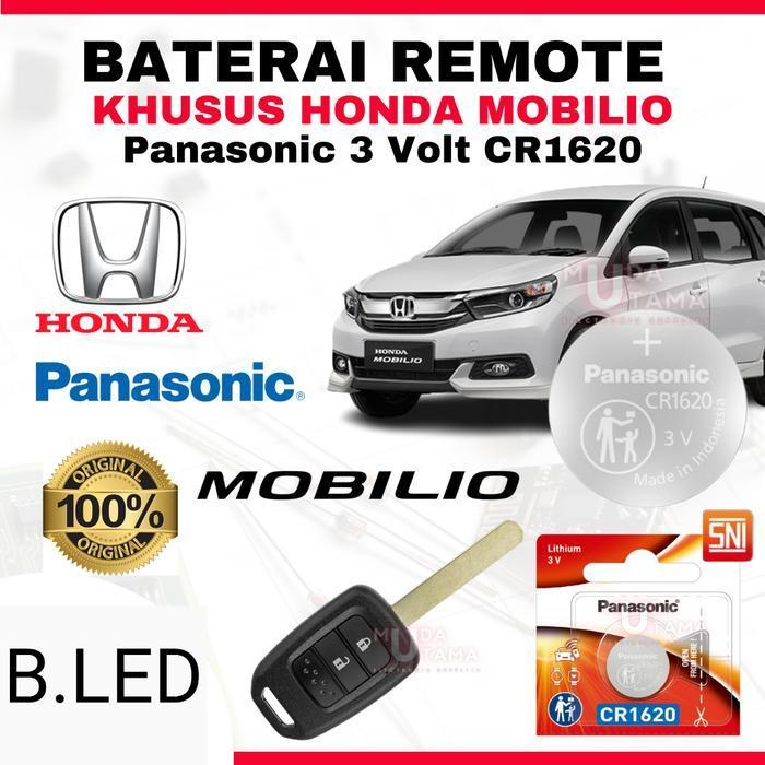 B.LED BATERAI REMOTE HONDA MOBILIO ORIGINAL PANASONIC CR1620 3 VOLT
