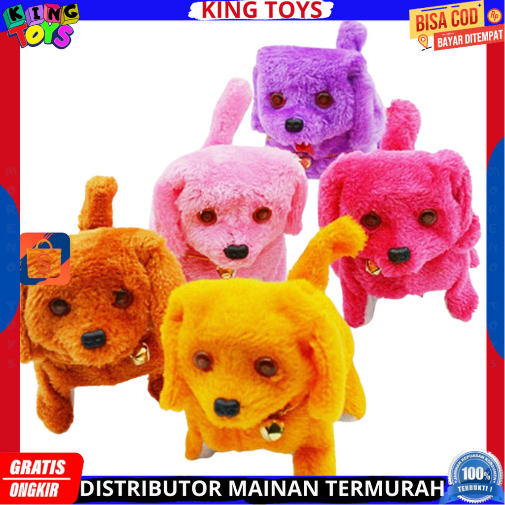 Mainan Boneka Anjing Gerak Bunyi / Mainan Boneka Anjing Elektrik Bisa Bergerak, berjalan & Berbunyi