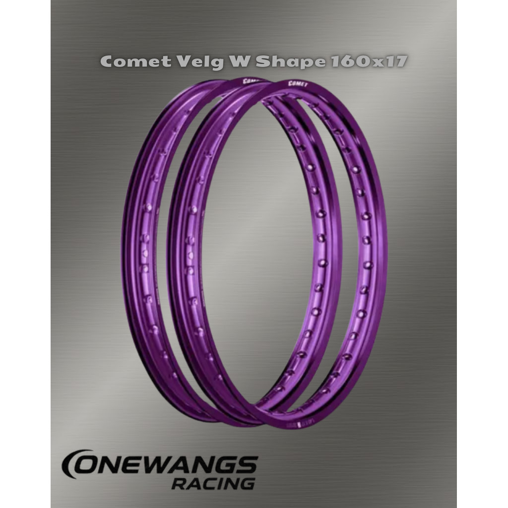 Velg Rim Comet W Shape Ring 17 x 160/160 Purple / Ungu
