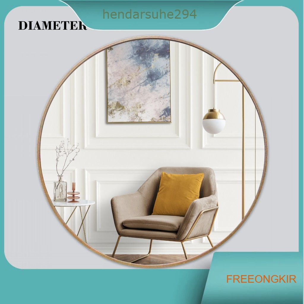 CERMIN BULAT GANTUNG - CERMIN DINDING BULAT - CERMIN GANTUNG - CERMIN DINDING - CERMIN RIAS