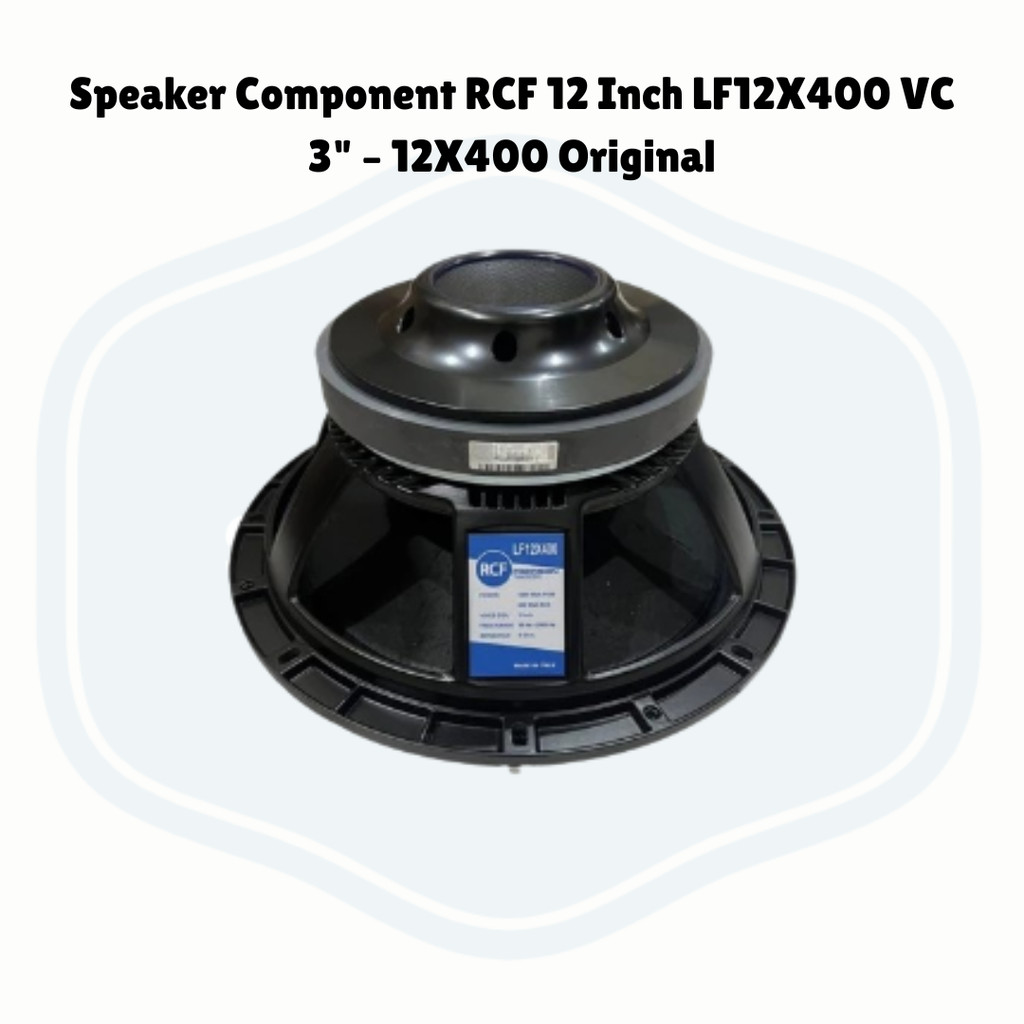Speaker Component RCF 12 Inch LF12X400 VC 3" – 12X400 Original