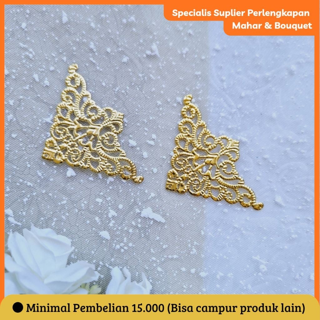 LEMPENG SUDUT SIKU HANTARAN / HIASAN BOX HANTARAN UKURAN BESAR