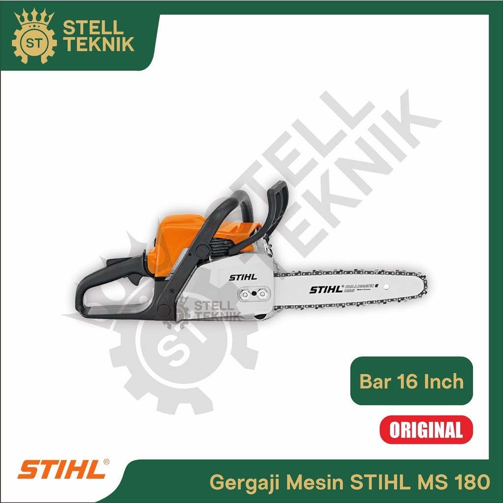Gergaji Mesin Chainsaw STIHL MS 180 Bar 16" Inch Original / Gergaji Mesin Potong Kayu STIHL MS 180 B