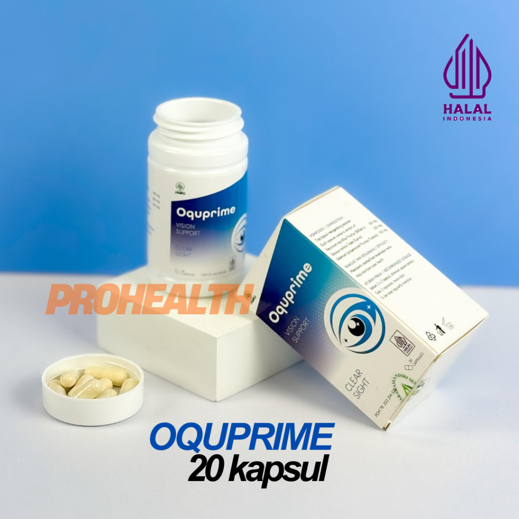 (TERLARIS) Oquprime Herbal Mata Original 20 Kapsul